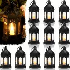 Kit 3 6 12 15 Mini Vela eletrônica LED Lampião Decorativo Luz Quente Festa Casamento Evento