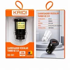 Carregador Veicular Turbo QC 3.0