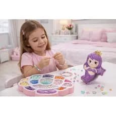Kit Miçangas Coloridas Sereia Artesanato Infantil Criativo Brinquedo Educativo
