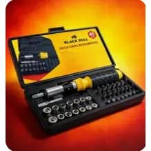 Kit Chave Soquete Multifuncional 41 Pecas Ferramenta Manual Reparo Mecanico Automotivo