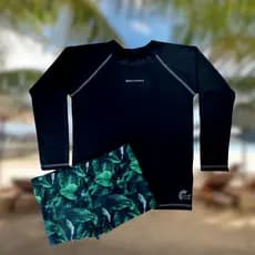 Conjunto Camiseta e Sunga Masculino Proteção Uv Grappin