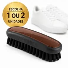 Escova Para Sapato 1 Unidade ou Kit c/ 2 - Para Couro, Camurça, Tênis, Cerdas Macias Resistentes