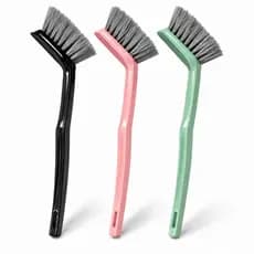 Kit Escova de Limpeza Multiuso 3 Unidades – Cabo Longo 24cm Para Cozinha Banheiro Azulejo