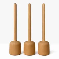 Kit Socador de Madeira 2 ou 3 Unidades 28cm Amassador de Feijão, Temperos, Alho Resistente Cozinha
