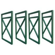 Quatro Suportes Estilo Industrial P/prateleiras 20cm Profundidade Verde
