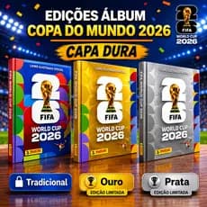 Album CAPA DURA Oficial Copa do Mundo 2026 e Figurinhas
