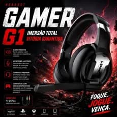 Fone de ouvido Gamer Com Microfone para PC,notebook console Headset P3 dupla