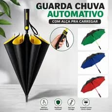 Guarda-Chuva Automático Grande de Golfe 8 Varetas Fibra de Vidro, Blackout Proteção UV, Reforçado Resistente