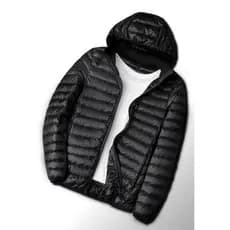 Jaqueta Impermeável Bobojaco Becker Nylon Puffer Masculino com Capuz e Bolsos