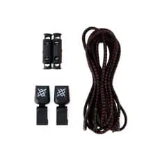 Cadarço Elástico HUPI LACES Preto / Vermelho