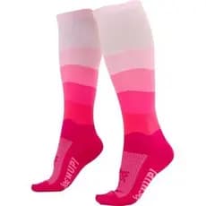 Meia HUPI Longa Colors Rosa – Corrida, Ciclismo e Multi Esportes - Meia de Poliamida