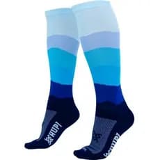 Meia HUPI Longa Colors Oceano – Corrida, Ciclismo e Multi Esportes - Meia de Poliamida