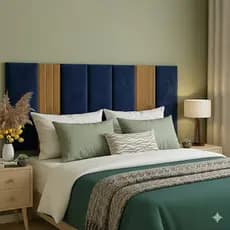 Cabeceira Modular + Painel Ripado MDF | Kit 12 Peças para Cama Box Casal, Queen e King