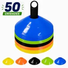 50x Chapéu Chines Cone 19cm Mini Treino Esporte Funcional