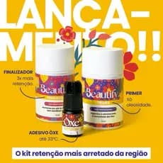 kit retenção Extensão de Cilios Adesivo OXE Beautify cola 3g Primer Finalizador