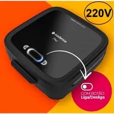 Sanduicheira Elétrica Cadence Click SAN400 Com Botão Liga / Desliga 750W 220V