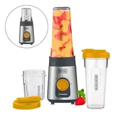 Liquidificador Portátil BlackDecker Lp320 Blender Inox Com Jarra de Plástico 300w 127v 220v Compacto