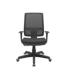 Cadeira de Escritório Brizza Mecanismo Relax Sem Apoio Braços Regulaveis Plaxmetal