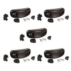KIT 5 Canoa para Fixação de Encosto Comum Preto Frisokar