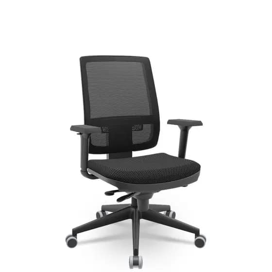 Cadeira Brizza Tela 3D Slider Piramidal Sem Apoio NR17 Plaxmetal Ergonômica Nacional Qualidade