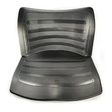 Kit Assento/encosto Em Plastico Preto Masticmol Iso Polipropileno