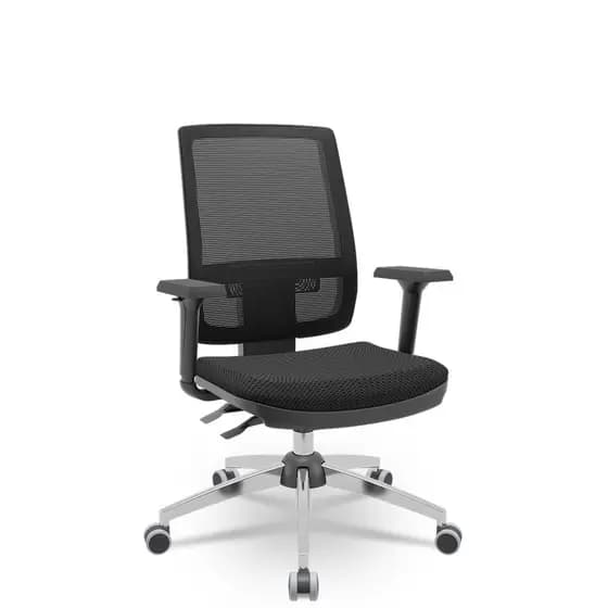Cadeira Brizza Tela 3D BackPlax Cromada Sem Apoio NR17 Plaxmetal Garantia Longa Diversas Cores