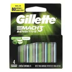 Carga De Aparelho Barbear Gillette Mach3 Sensitive - (Escolher quantidade)