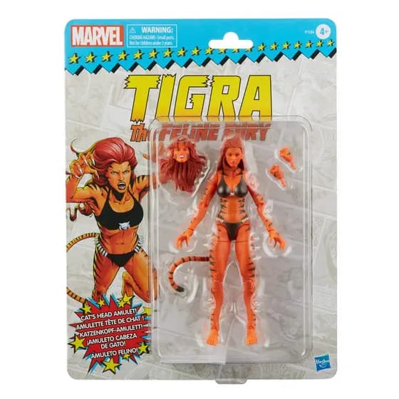Marvel Legends Tigra 15cm – Hasbro Original • Figura Articulada Avengers • Edição F1124