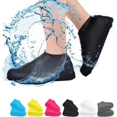 Capa Chuva Sapato Tênis Silicone Impermeável Antiderrapante Galocha Motoqueiro Motoboy Protetor Reutilizável Unissex