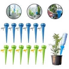 Gotejador Kit 12 / 24 Irrigador Acoplável Garrafa Pet Bico Dosador Vaso Jardim Rega Automática Horta Pomar Ajustável