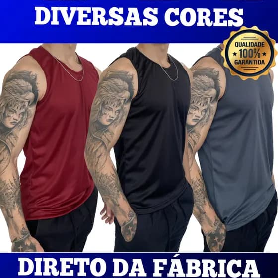 Camiseta Regata Masculina Dry Fit
