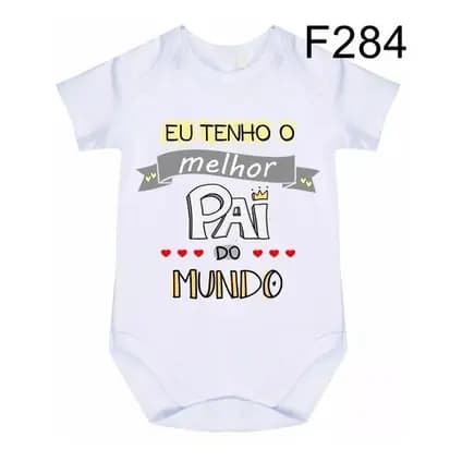 Body Bebê Frases Melhor Pai Do Mundo F284
