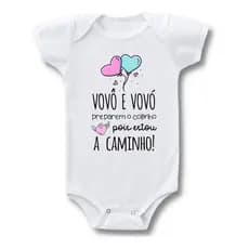 Body Bebê Vovô Vovó Preparem O Colinho Pois Estou A Caminho