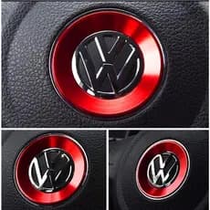 Anel De Decoração Do Emblema Centro Volante Carro Para Volkswagen Golf 6/7 VW Tiguan Passat B8 Jetta Mk6 Adesivo De Capa