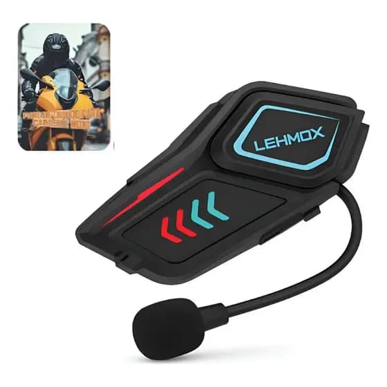 Fone de Ouvido para Capacete Moto Lehmox Lef-GT9 Bluetooth 5.4