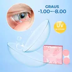 lentes de contato com grau miopia Magister (-1.00~-8.00)Annual/Natural Maquiagem 1 Par