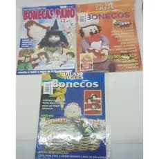 Kit com 3 Revistas BONECAS DE PANO. Ano 1 nr 02, 07 e 59