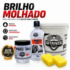 PRETINHO DE PNEU GEL GITANES BRILHO MOLHADO DURADOURO E RENOVADOR