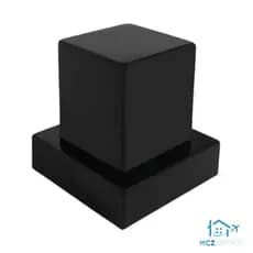 Acabamento Preto  Quadrado Para Registro de Chuveiro Padrão 16 estrias 1/2, 3/4 Geral Banheiro