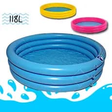 Piscina Infantil Inflável 118 Litros 3 Anéis Para Criança Água Ou Bolinha