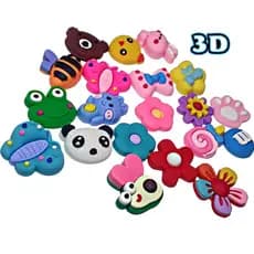 Kit Adesivo 3D 10 Unidades Tridimensional De Resina Autocolante Decoração Fofinho Kawaii Tie Dye