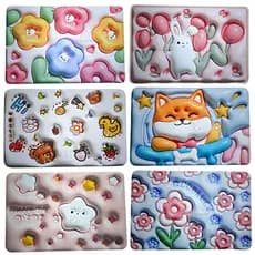 Tapete Capacho Estampado 3D Antiderrapante Tendência Kawaii Tik Tok
