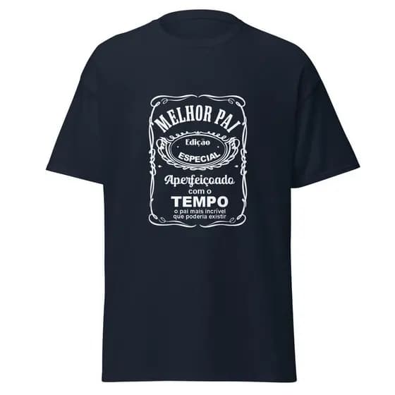Camiseta Masculina Dia dos Pais Melhor Pai Aperfeiçoado Com O Tempo