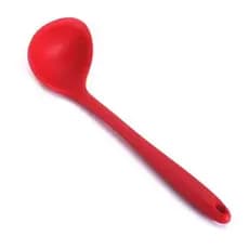 Concha Silicone Vermelha Cozinha Resistente Flexível Antideslizante Utensilio Pratico Duravel