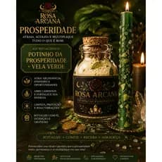 Vela Artesanal Potinho da Prosperidade chama dinheiro atraia prosperidade abundância sabedoria financeira kit espiritual