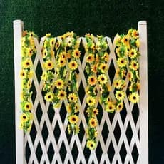 Corrente Girassol para Decoração de Festa, Pendentes para Parede de Plantas