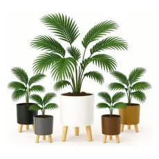 Arranjo Vaso Palmeira Artificial Decoração Sala Varanda Luxo