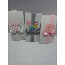 kit com 03 faixinhas bebê tiaras bebê maternidade