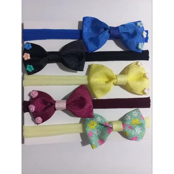 kit faixinhas de cabelo bebê laços coloridos maternidade
