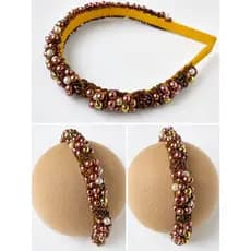tiaras infantis tiaras de pérolas tiaras bordadas acessórios de cabelo feminino
